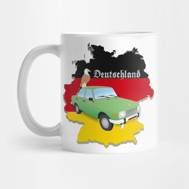 Germany Eagle and Wartburg Emblem by NorseTech